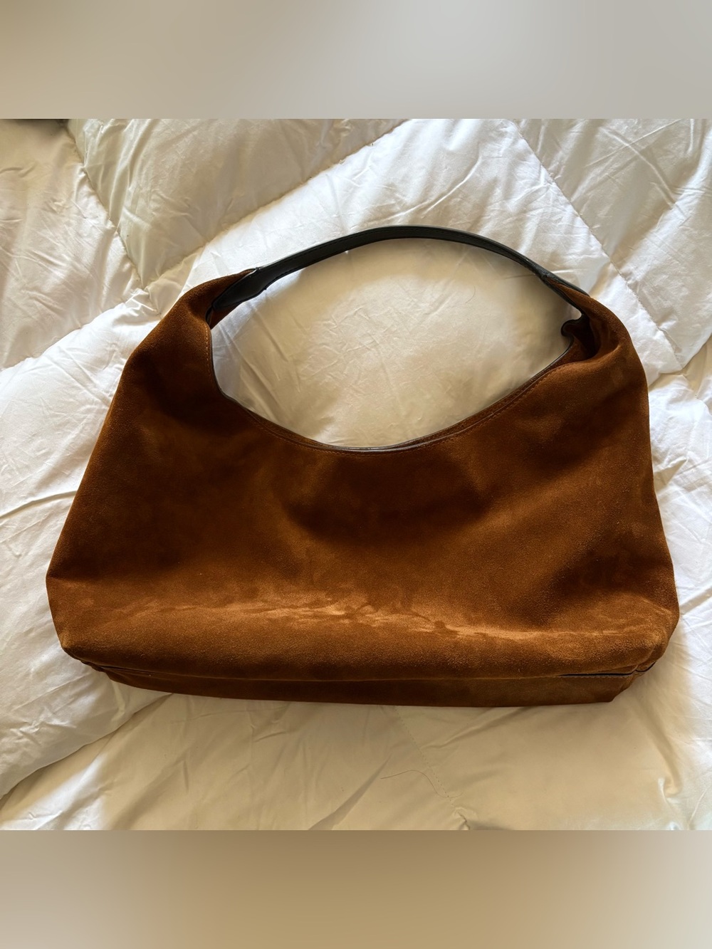 Madewell Bag Leather Suede Shoulder Hobo NEW - Picture 5 of 9